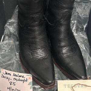 Tecovas DAISY boots in Midnight calfskin womens's 8.5